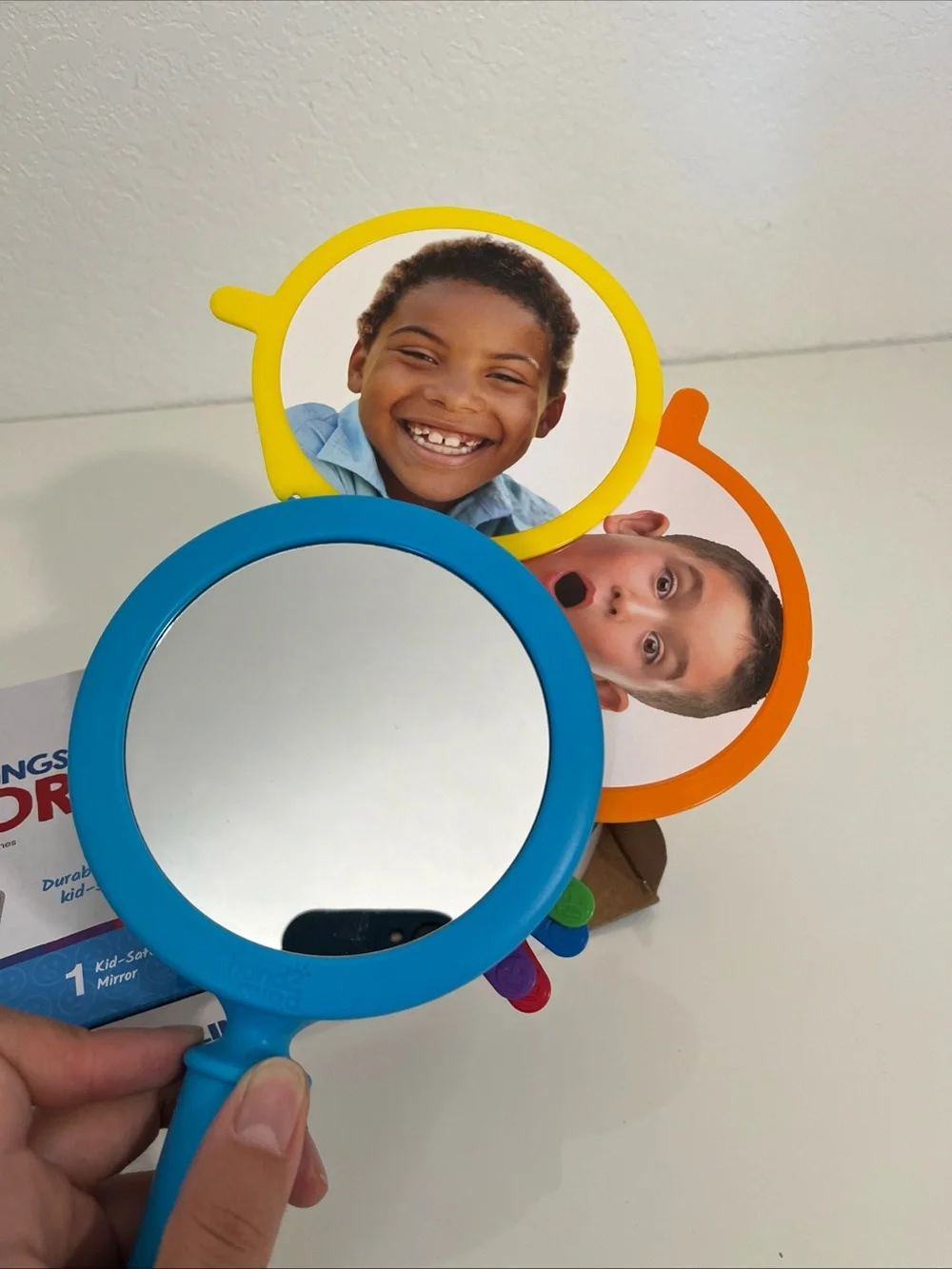 See My Feelings Mirror - Blue Kids Emotion Learning Toy